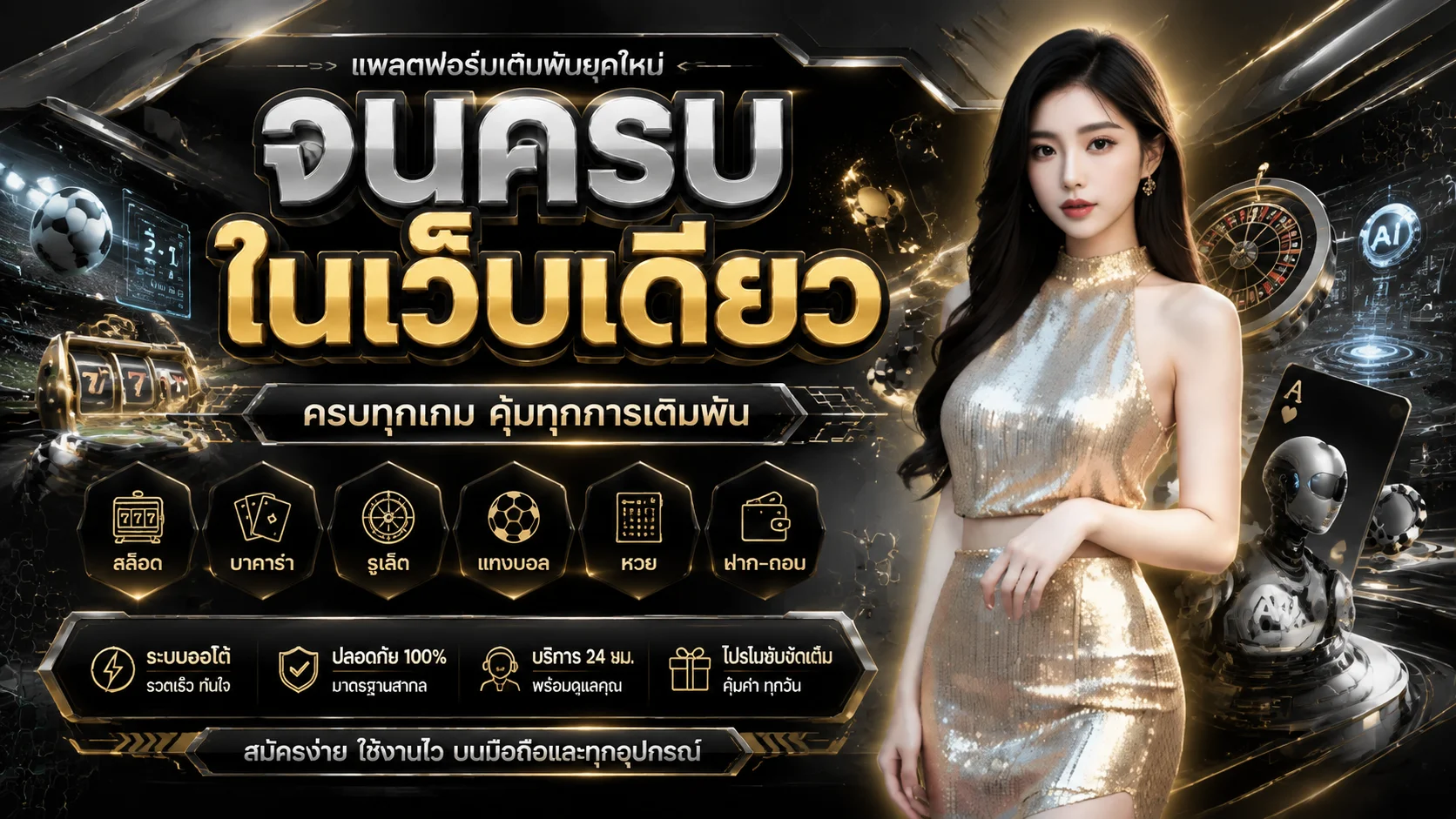 แบนเนอร์ ONECHILL เว็บตรงสล็อตคาสิโนแทงบอลหวย